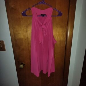 Lane Bryant Pink Tie Tank Top